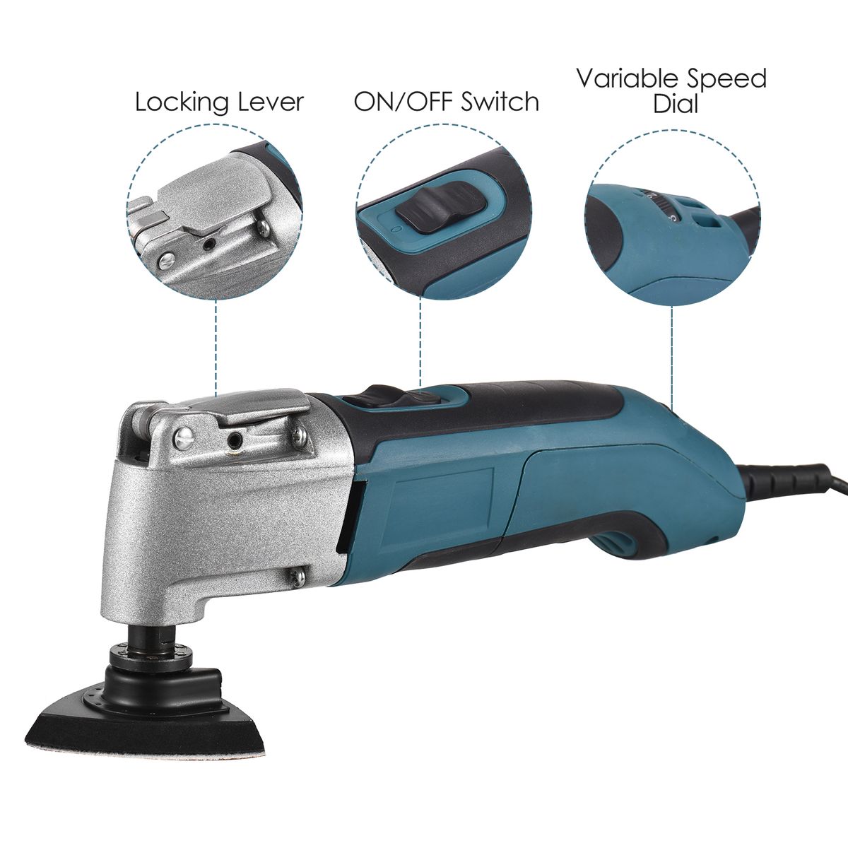 300W 2.5 Amp Oscillating Multi Tool Kit Corded Oscillating