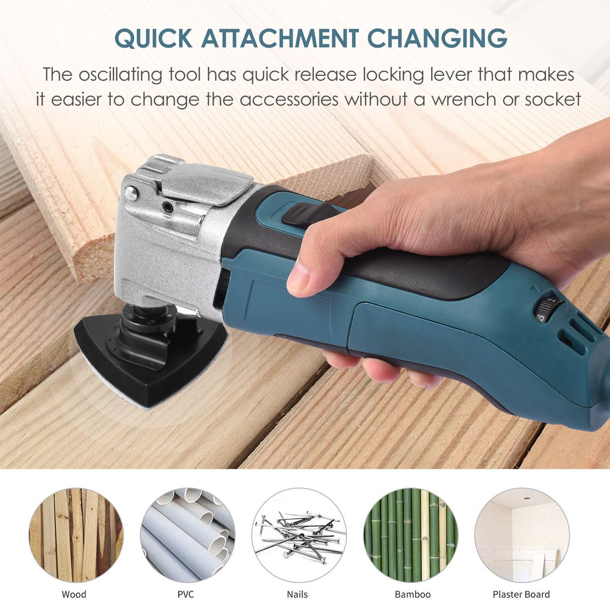 300W 2.5 Amp Oscillating Multi Tool Kit Corded Oscillating