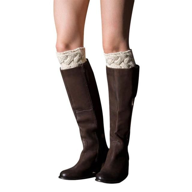 Stylish Women Girls Winter Short Crochet Boot Cuffs Leg War