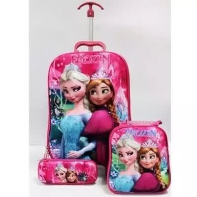 Disney 3-in-1 Frozen Trolley School Bag - Pink - 16