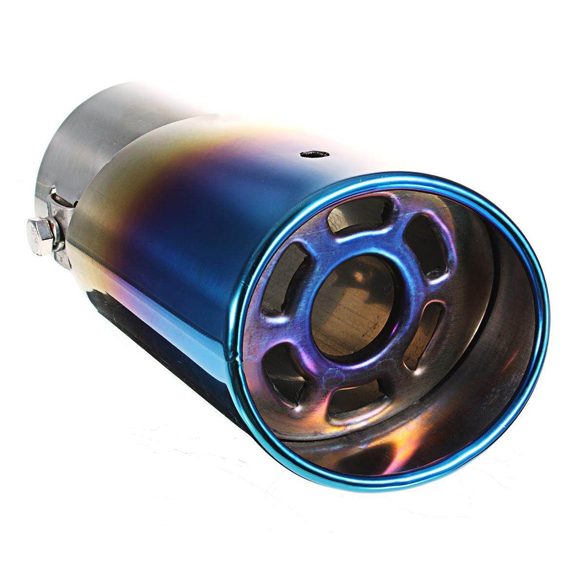 Universal Car Exhause Muffler Stainless Steel Pipe Modified Car Rear Tail Throat Liner Accessories