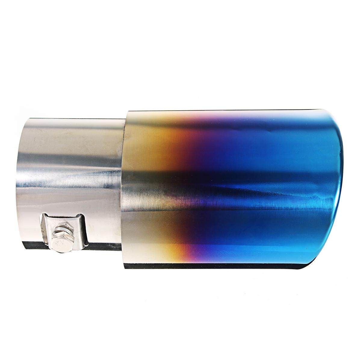 Universal Car Exhause Muffler Stainless Steel Pipe Modified Car Rear Tail Throat Liner Accessories