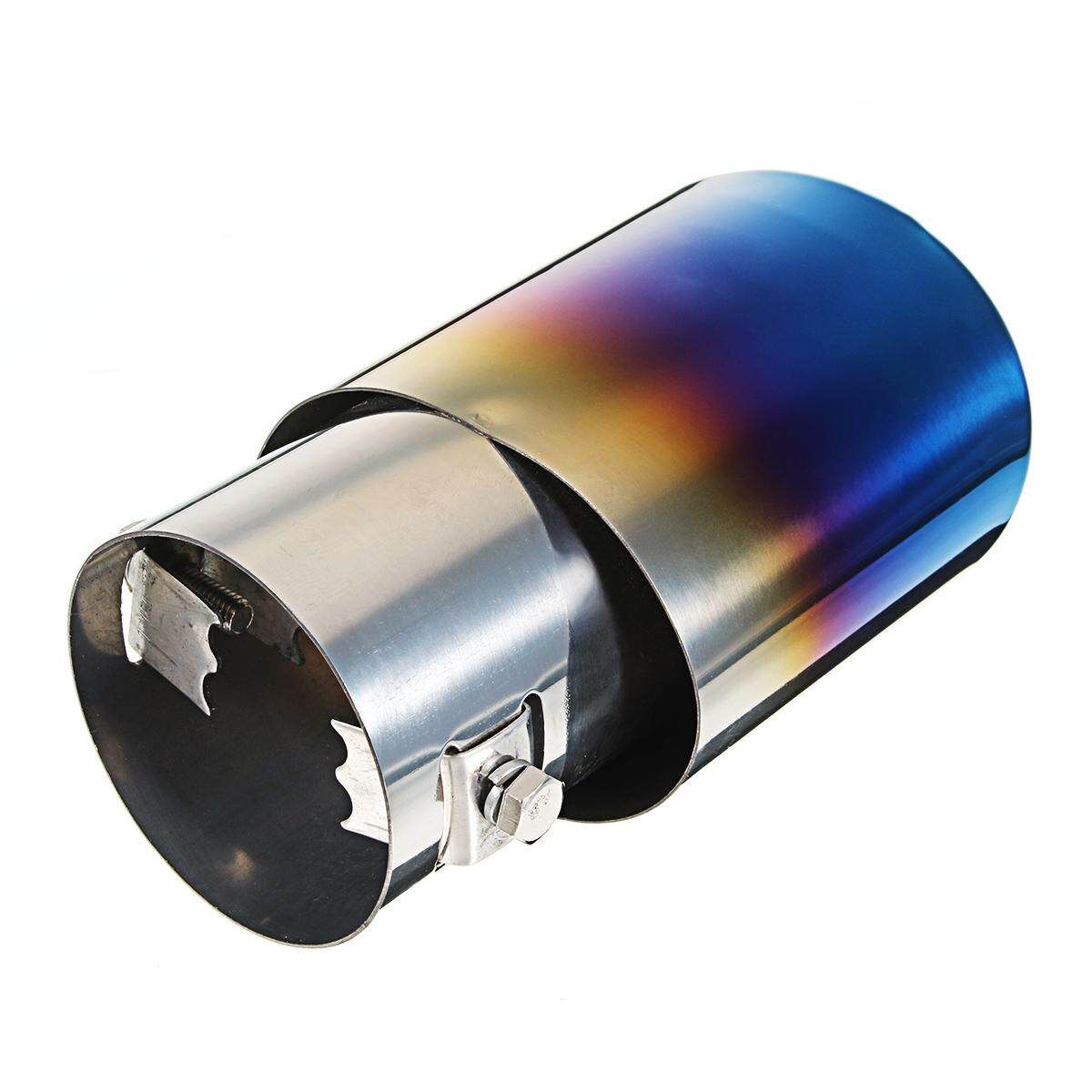 Universal Car Exhause Muffler Stainless Steel Pipe Modified Car Rear Tail Throat Liner Accessories