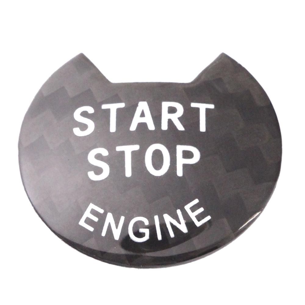Car Engine Start Stop Push Button Cover for Nissan Altima Maxima Pathfinder Titan Carbon Fiber