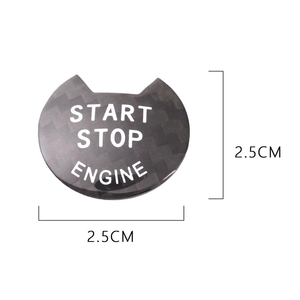 Car Engine Start Stop Push Button Cover for Nissan Altima Maxima Pathfinder Titan Carbon Fiber