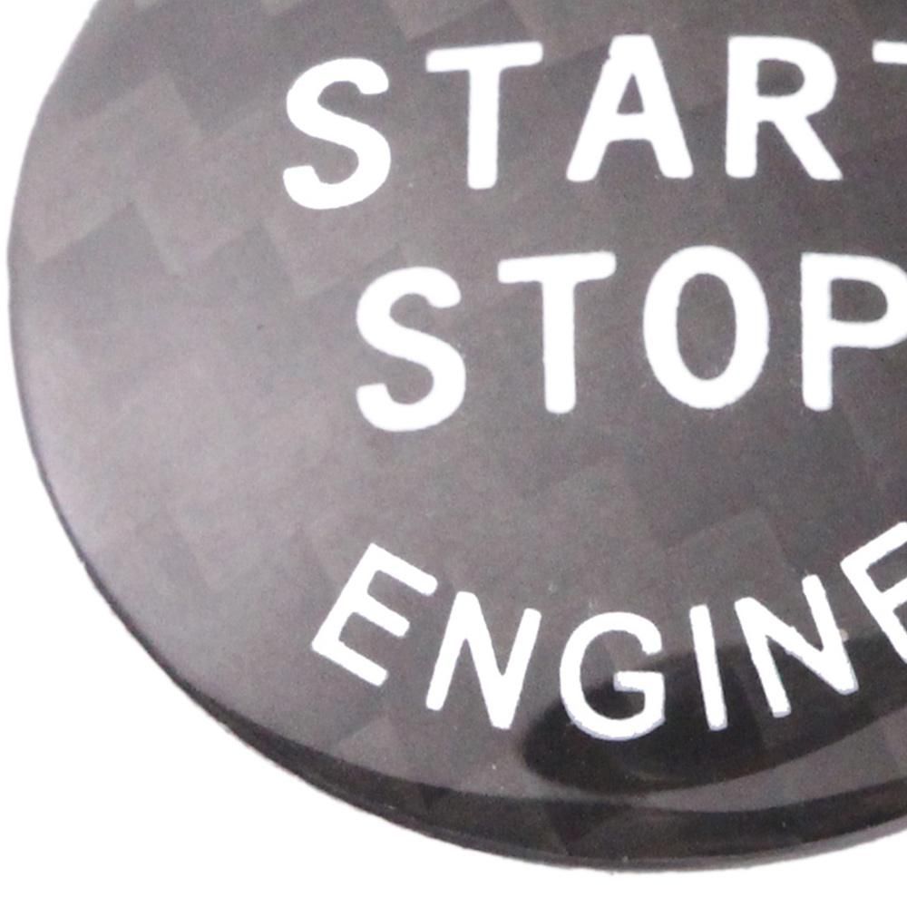 Car Engine Start Stop Push Button Cover for Nissan Altima Maxima Pathfinder Titan Carbon Fiber