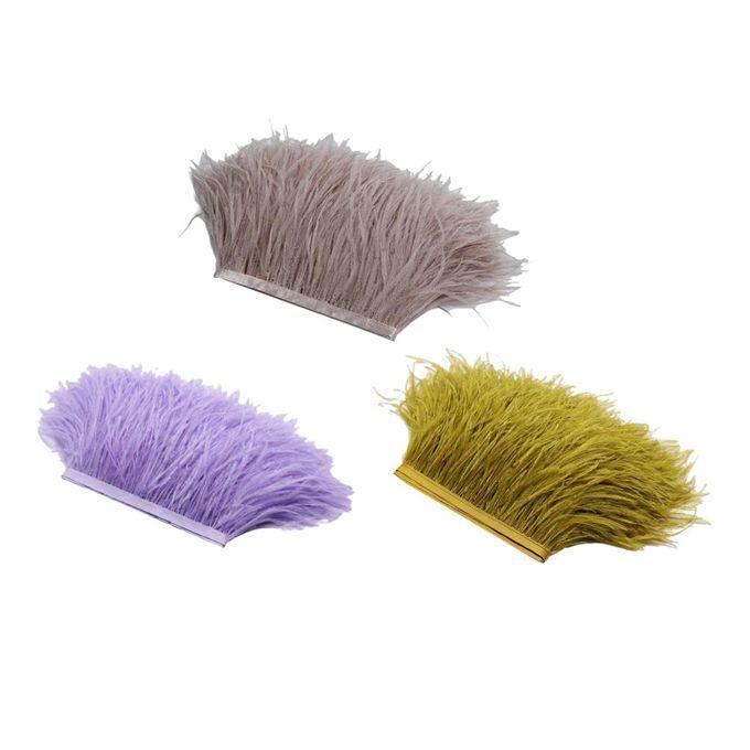Feather Fringe  Hat Millinery Clothing Dress Purple