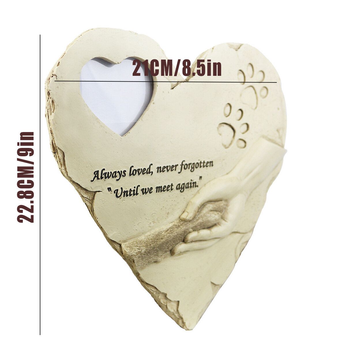 Pet Decoration Heart-shaped Creative Can Put Album Puppy Tombstone
