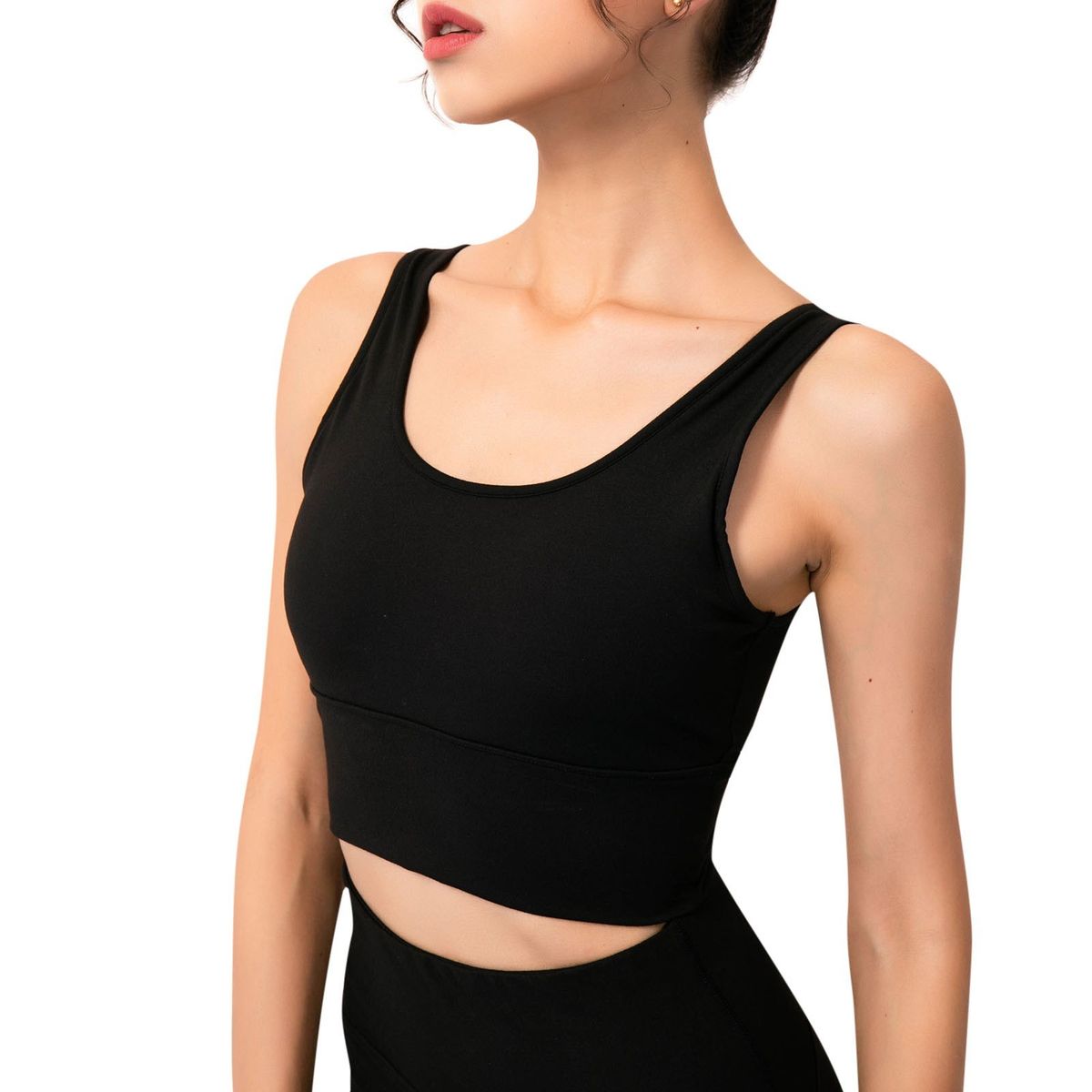 Women Sports Bra Yoga Running Workout Fitness Vest Deep V