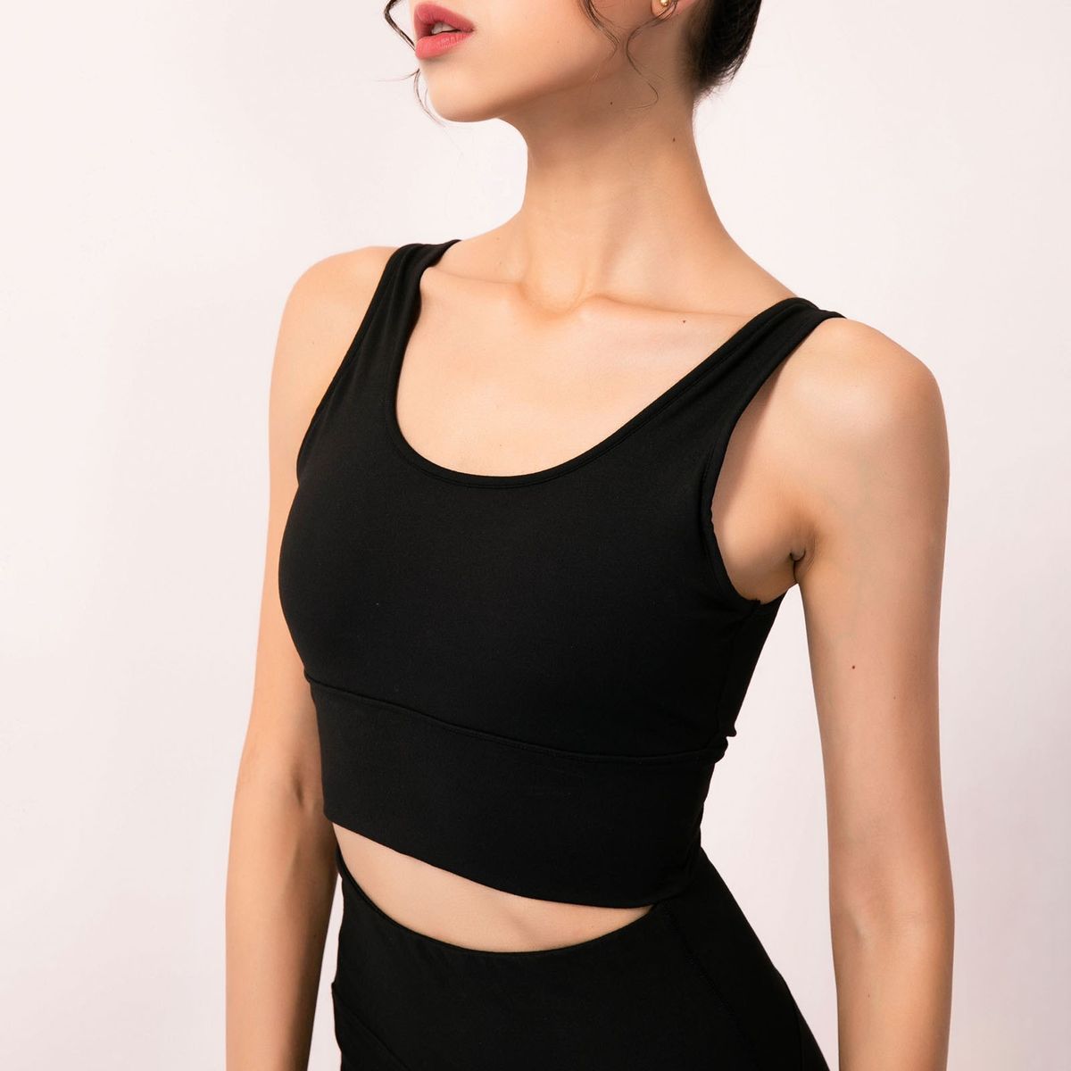 Women Sports Bra Yoga Running Workout Fitness Vest Deep V
