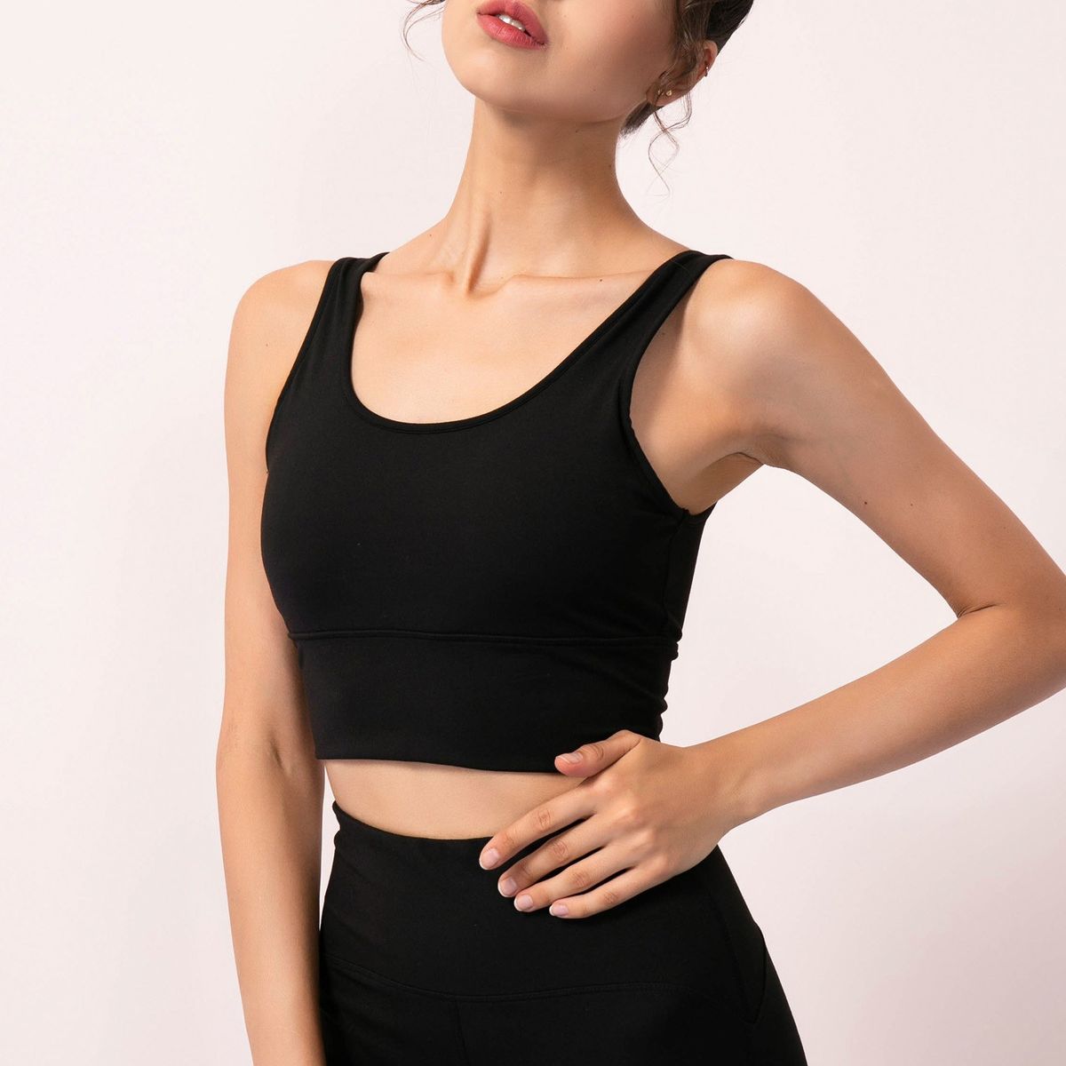 Women Sports Bra Yoga Running Workout Fitness Vest Deep V