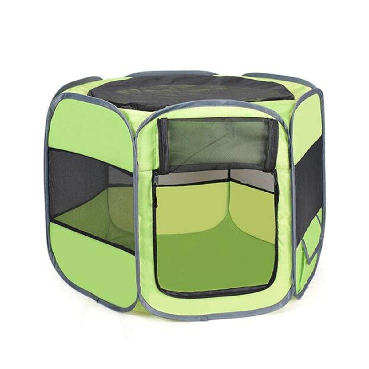 Large Dog Cat Pet Tent Cage Folding Kennel Puppy Playpen House Bed Fence Cage #red XS Green Mini