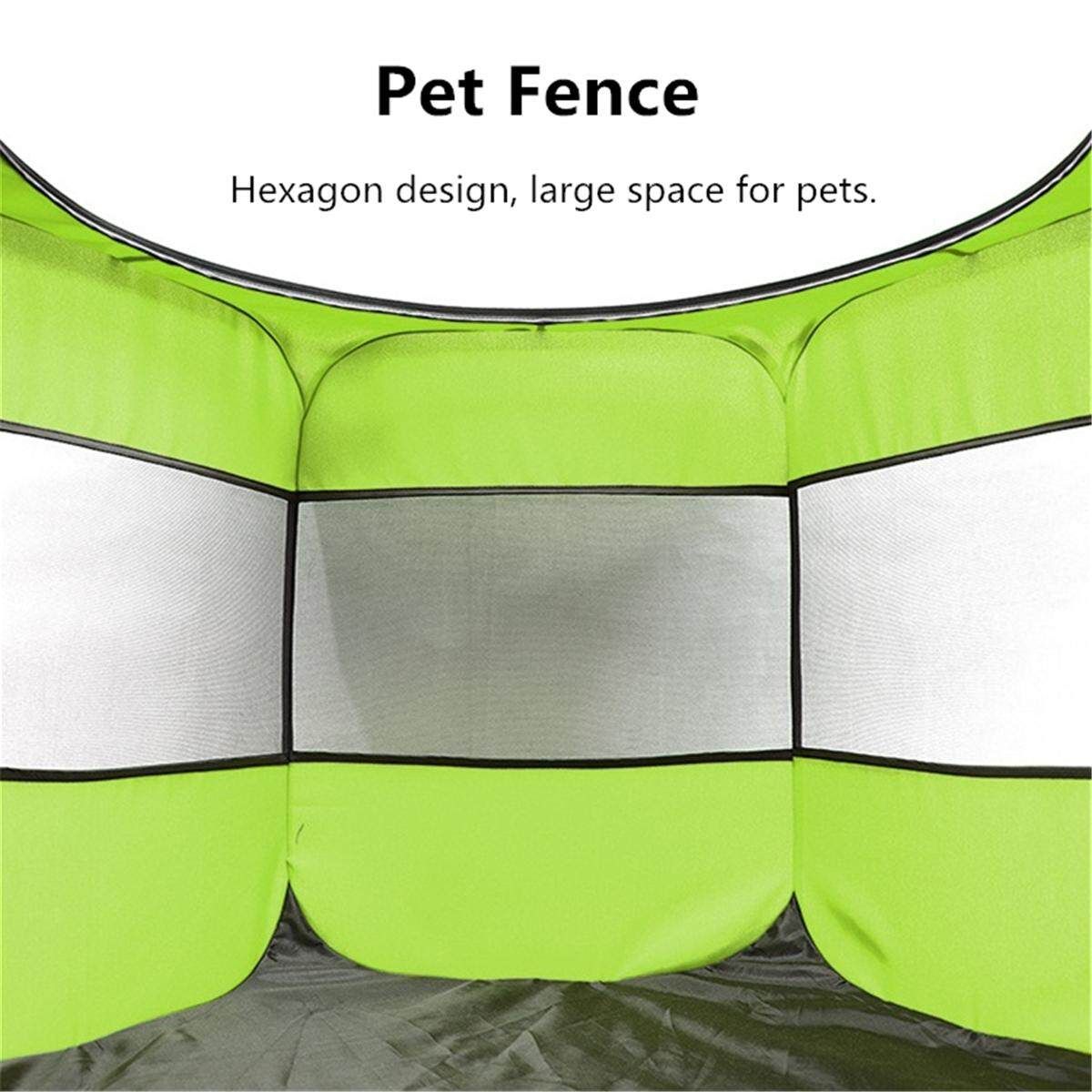 Large Dog Cat Pet Tent Cage Folding Kennel Puppy Playpen House Bed Fence Cage #red XS Green Mini
