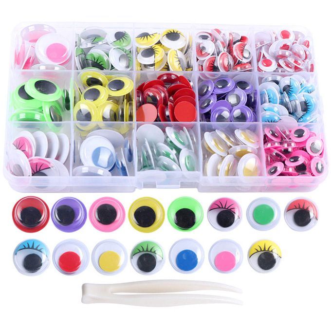 350Pcs Googly Wiggle Eyes Decorations Animal Moving Eye Beads For DIY
