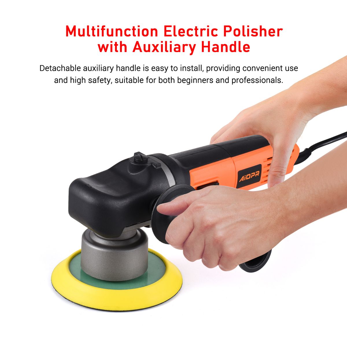 6-inch Random Orbital Electric Car Polisher Kit 840W Auto