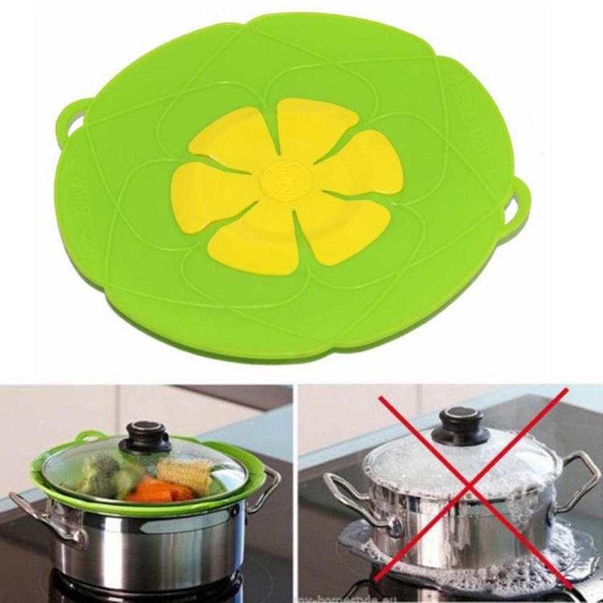 Spill Stopper Lid Cover Silicone No Boil Over Lid Steamer
