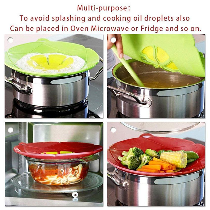 Spill Stopper Lid Cover Silicone No Boil Over Lid Steamer