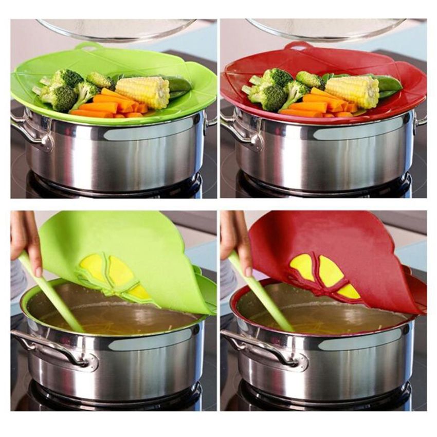 Spill Stopper Lid Cover Silicone No Boil Over Lid Steamer