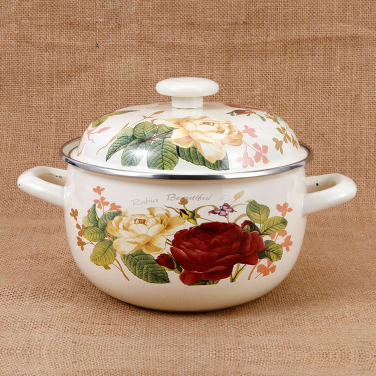 Cookware Set Enamel Pan Cooking Pots Set Casserole Stew Pot