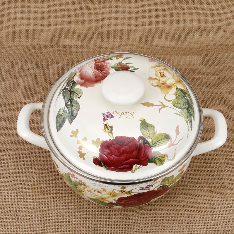 Cookware Set Enamel Pan Cooking Pots Set Casserole Stew Pot