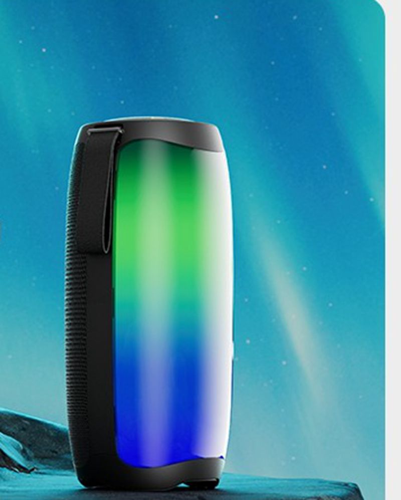 V10S PRO Dynamic Light Wireless Bluetooth High Volume Subwoofer Speaker Green
