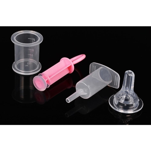 Baby Smart Medicine And Liquid Dispenser And Pacifier Syringe - Pink