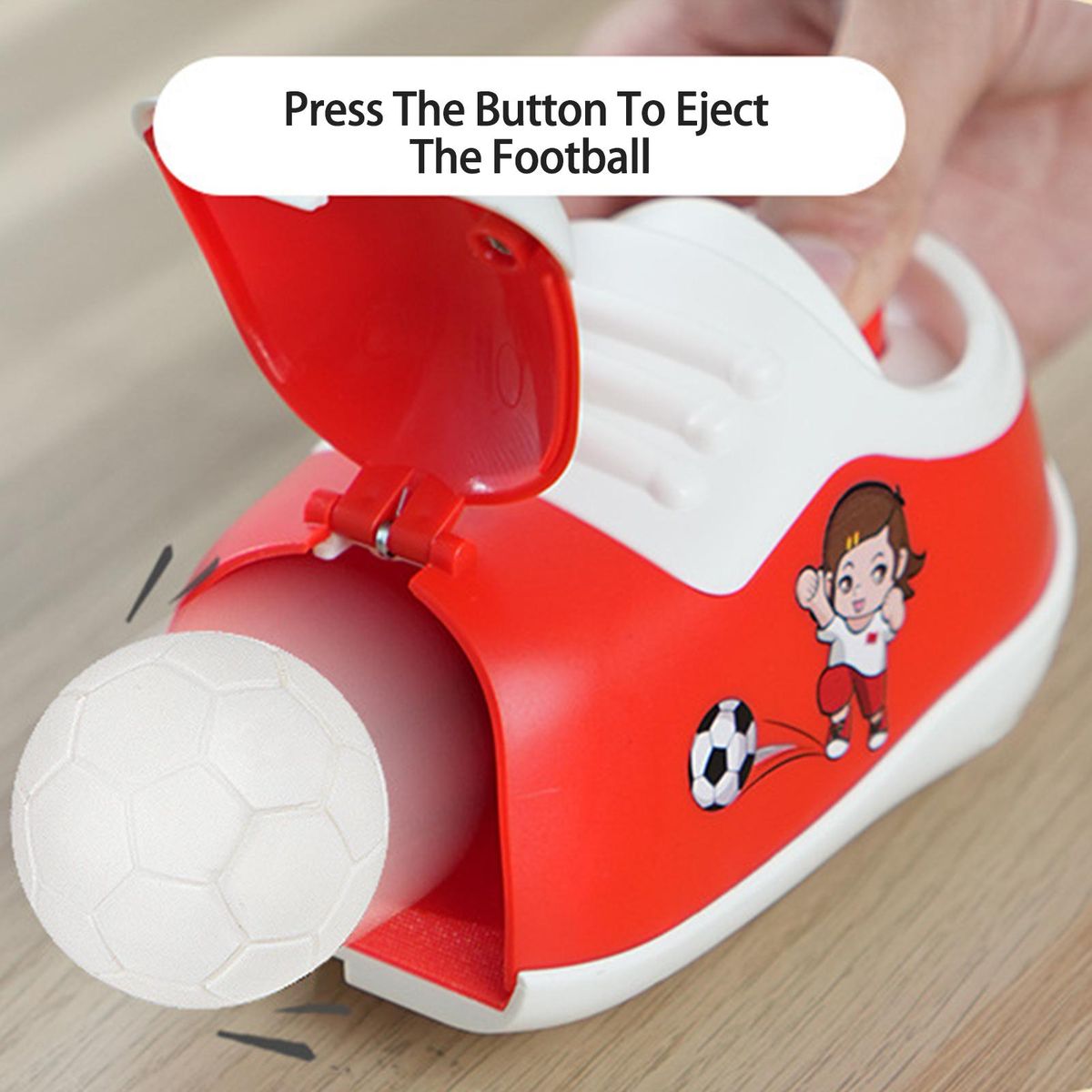 1 Set Football Skate Shoes Inertial Competition Football Shoes Baby Toy Red