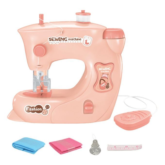 Mini Children Sewing Machine Learning Toy DIY Creative Gifts For Pink