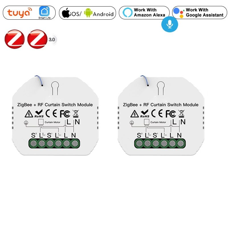 Tuya 3.0 Smart Roller Blinds Curtain Switch Module, Smart