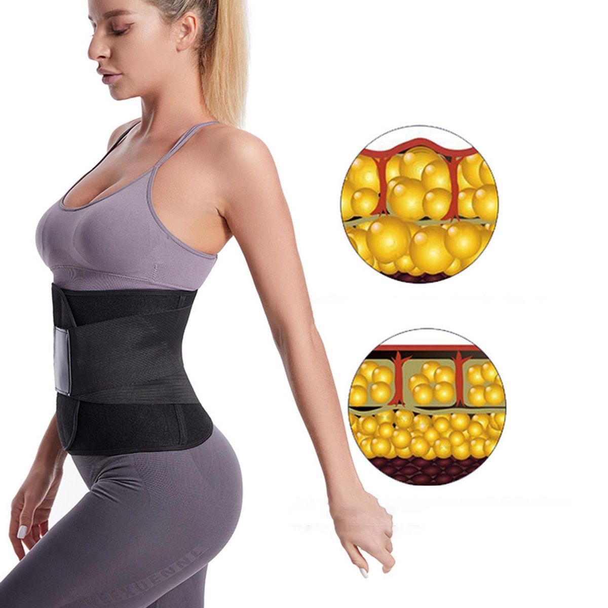 Women Waist Trainer Lumbar Cincher Sports Fitness Corset Girdle