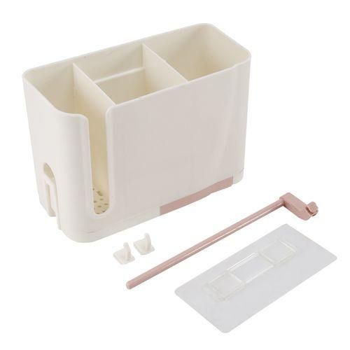 Wall Mounted Cutlery Drainer Rack With Drip Tray Towel Bar