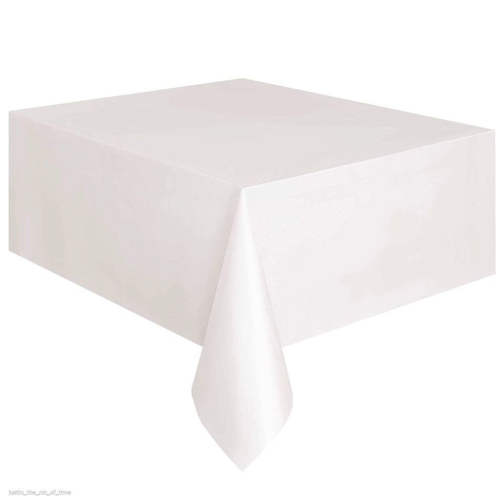 Large Plastic Rectangle Table Cover Cloth Wipe Clean Party Tablecloth Covers  WH
