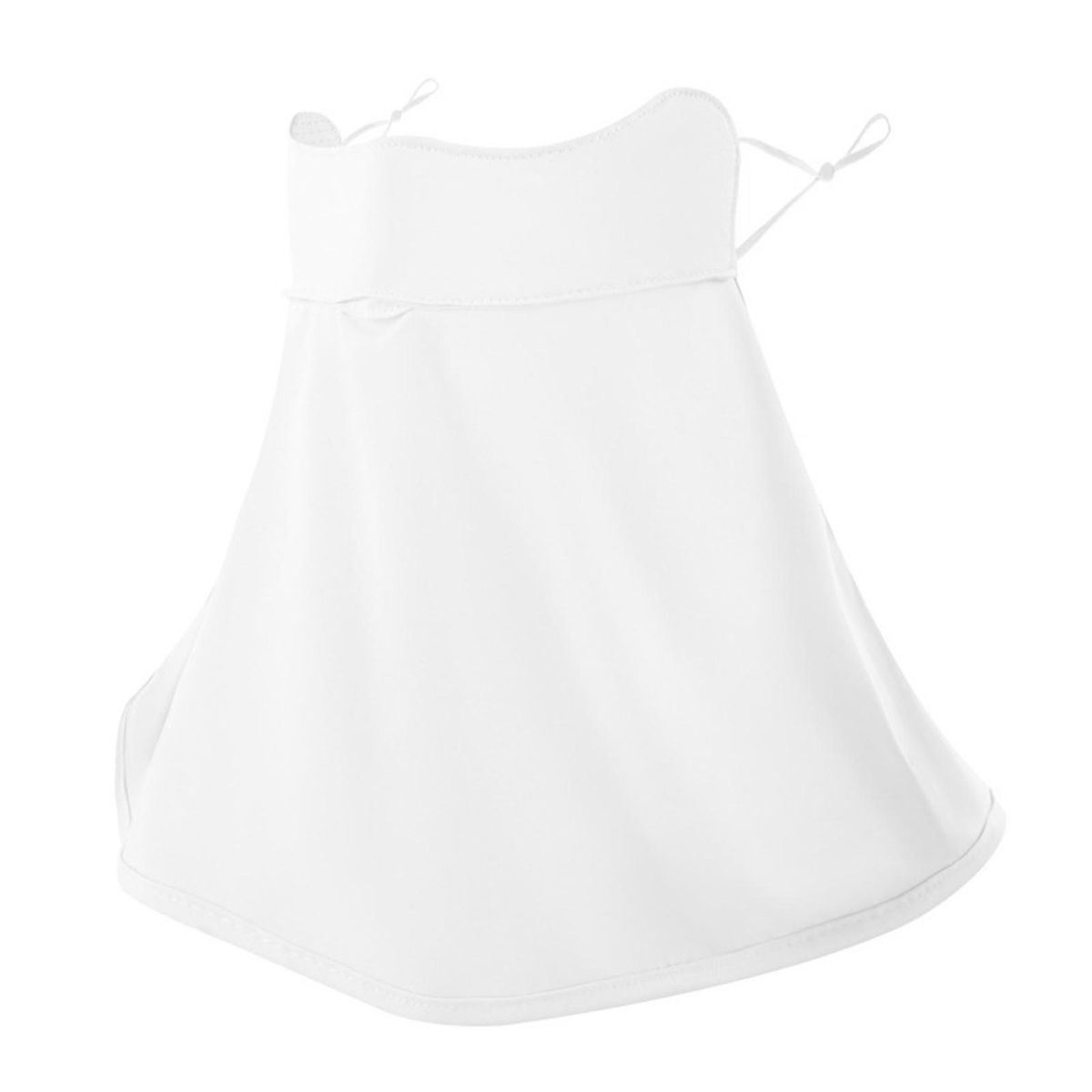 Face Veil Quick Dry Anti-deformed Hanging Ears-White