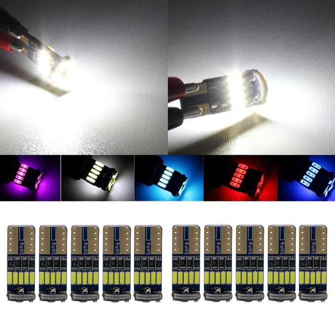10pcs Car Interior Dome Light Bulbs LED Low Power Consumption Plug And