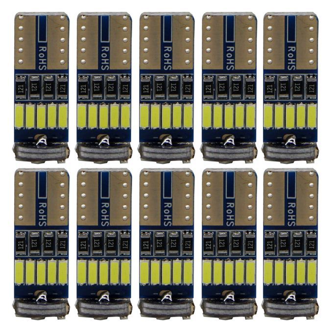 10pcs Car Interior Dome Light Bulbs LED Low Power Consumption Plug And