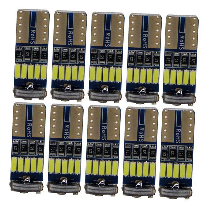 10pcs Car Interior Dome Light Bulbs LED Low Power Consumption Plug And