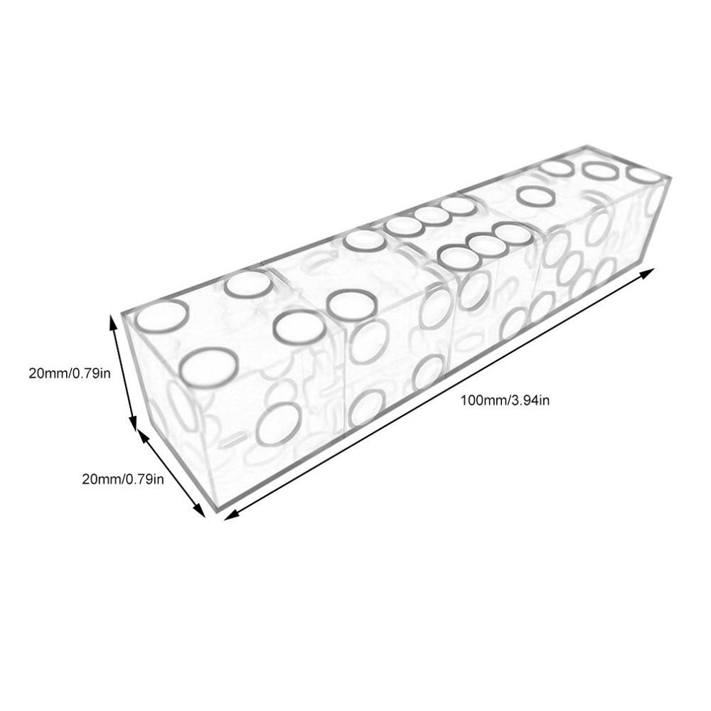 5 Pcs Grade 19mm Casino Dice With The Edges And Serial D6