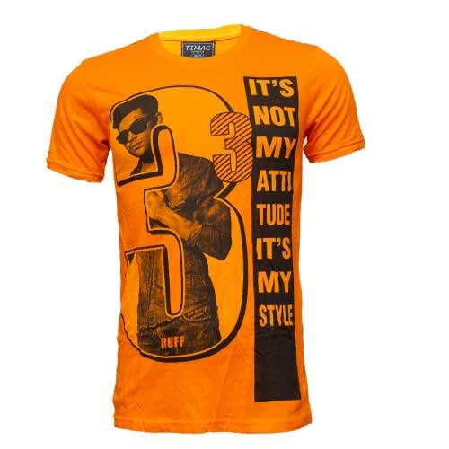 Men's 3 Print T-shirt - Orange