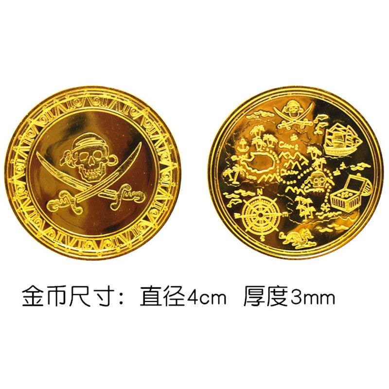 100pcs/set Foreign Trade Gimmick Hard Gold Coin Simulation