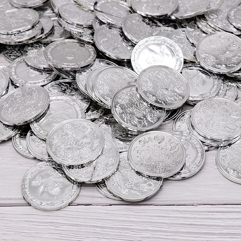 100pcs/set Foreign Trade Gimmick Hard Gold Coin Simulation