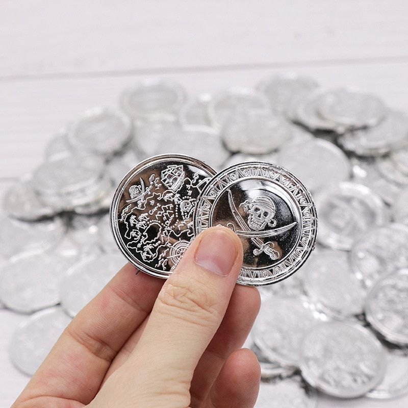 100pcs/set Foreign Trade Gimmick Hard Gold Coin Simulation
