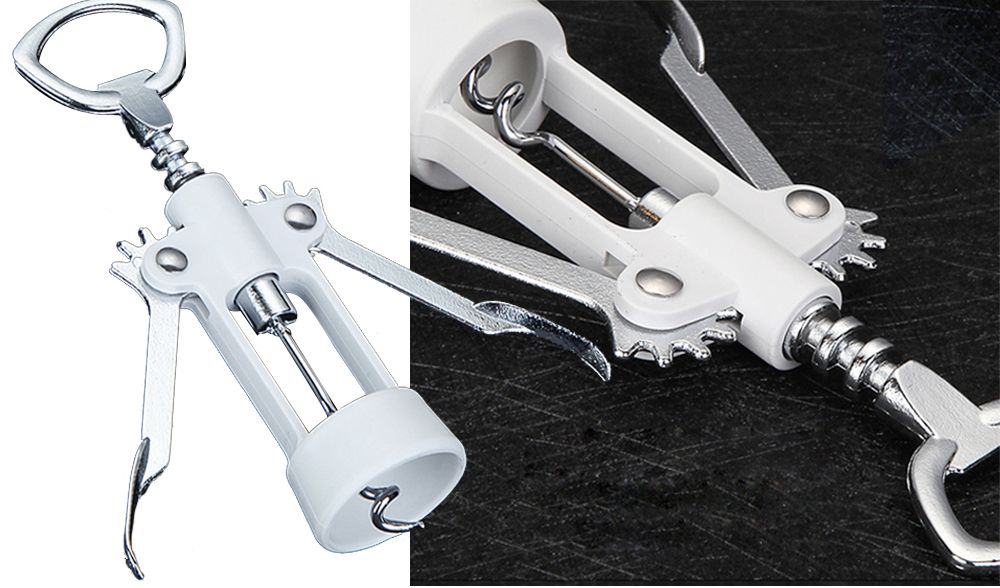 Portable Zinc Alloy Wine Bottle Opener Kitchen Bar Tool
