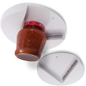 Jar Opener Multi Function Cap Opener Under Cabinet Professional Lid Cans Quick Opener Fit Any Sizes Simple Useful Kitchen Gadget