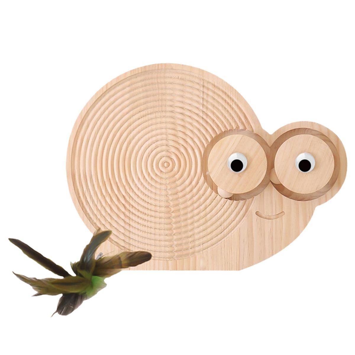 Cat Scratcher Pad Owl Shape Pet Cat Turntable Interactive Toy A
