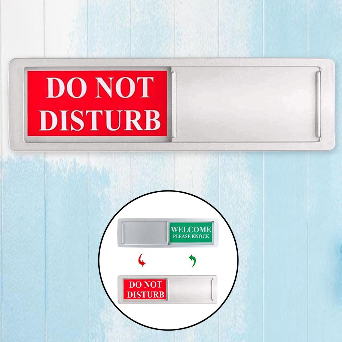 Slider Privacy Notice Do Not Disturb Sign For Office Home White