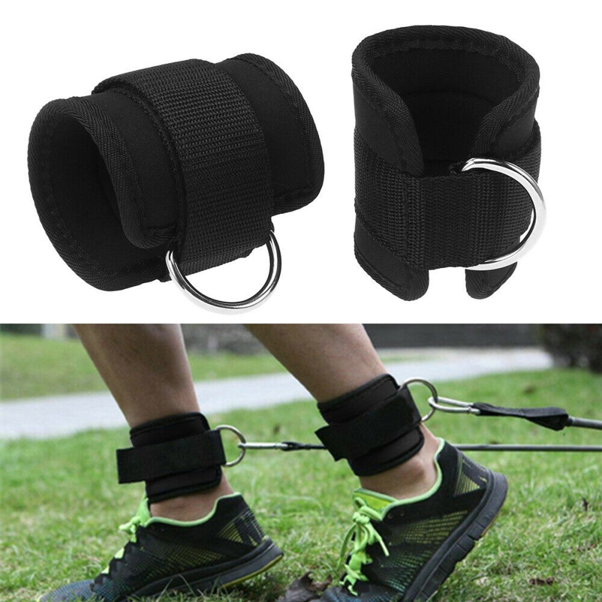 2pcs Ankle Weights Adjustable Leg Wrist Strap Running