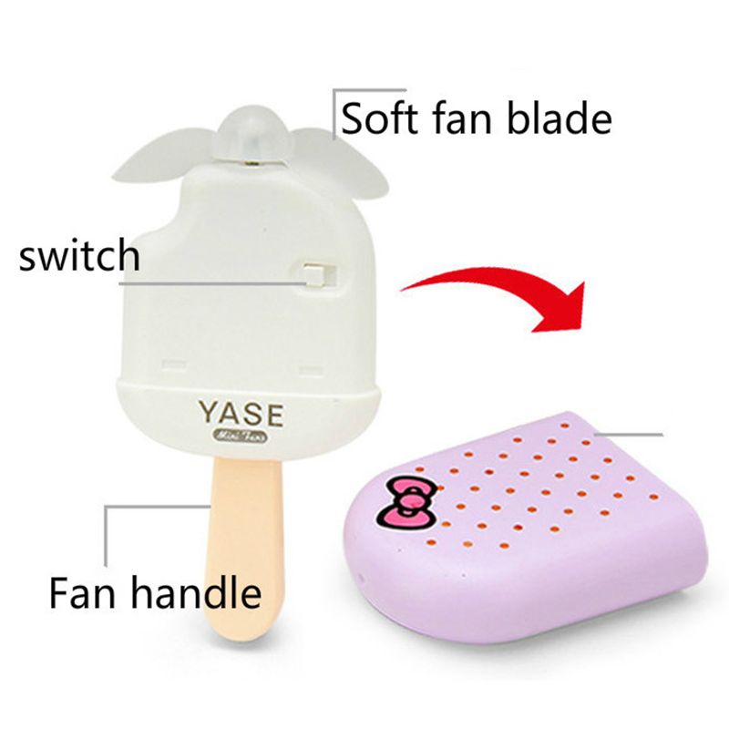 Mini Handheld Ice Charging Portable Popsicle Fan Student