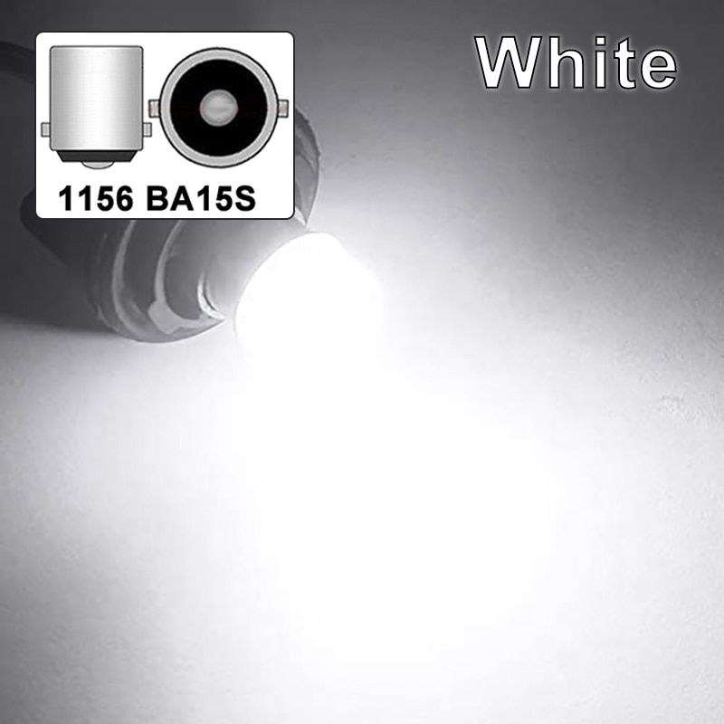 1 PCS LED Bulb Turn Signal Light 12V 7000K Super Bright Car Reverse Brake Parking Lamp 1156 White