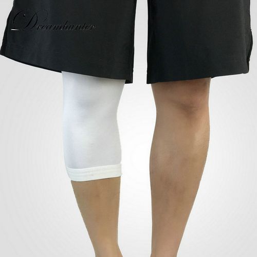 1pc Soft Sports Knee Pads Breathable Kneeling Compression Elastic Fitness Cycling Basketball Leg Sleeve Knee Guard Brace(#black)