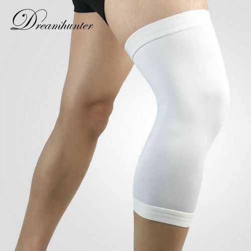 1pc Soft Sports Knee Pads Breathable Kneeling Compression Elastic Fitness Cycling Basketball Leg Sleeve Knee Guard Brace(#black)